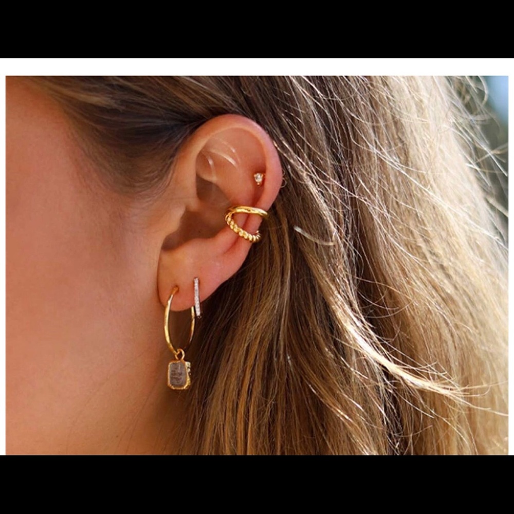 Gold over silver ear cuff choose one